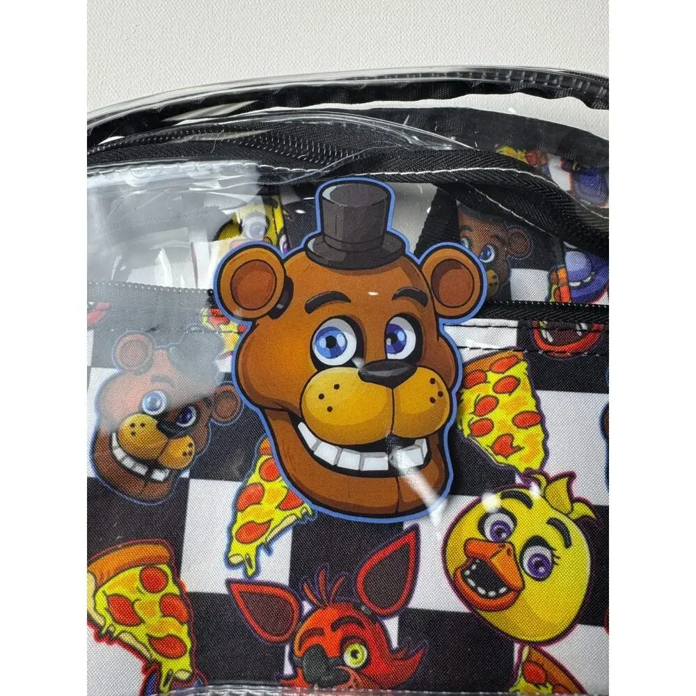 Five Nights at Freddy's Clear Backpack Bioworld FNAF Stadium Bag Tech Sleeve NWT